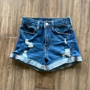 Aeropostale Jean shorts high rise curvy midi 2